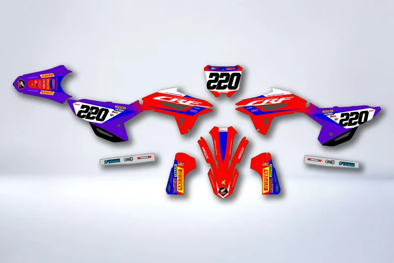 Kit déco Honda CRF 250 2022-2024 & CRF 450 2021-2024 - VULTRIX