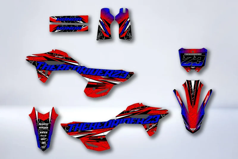 Kit déco Honda CRF 250 2022-2024 & CRF 450 2021-2024 - ZEALYX