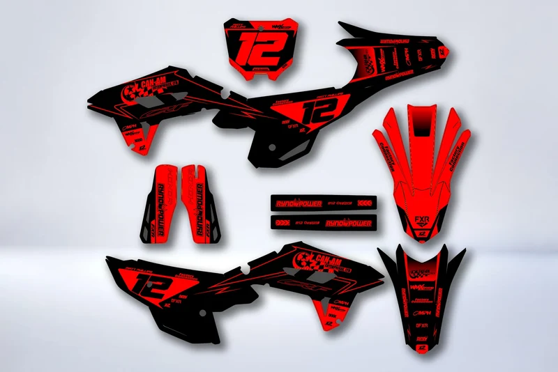 Kit déco Honda CRF 250 2022-2024 & CRF 450 2021-2024 - ZYNTRAX