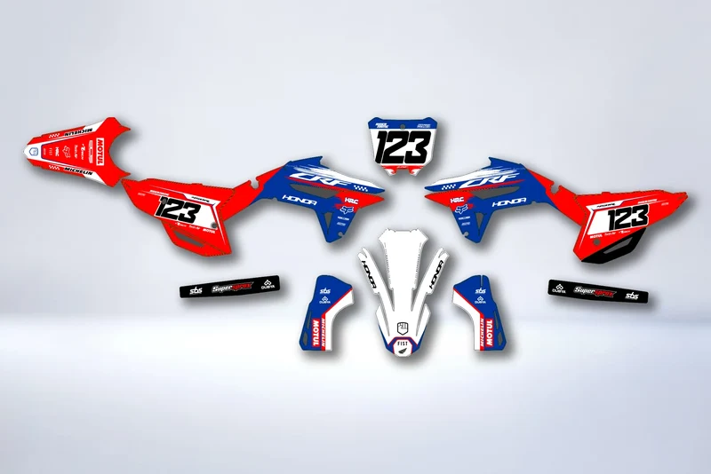 Kit déco Honda CRF 250 2022-2024 & CRF 450 2021-2024 - JAXTOR