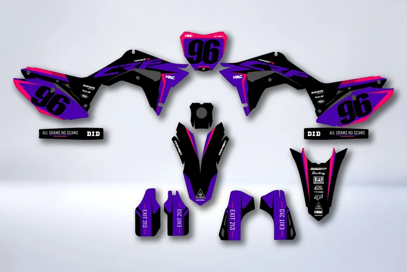 Kit déco HONDA CRF 450 2017-2020 CRF 250 2018-2021 - KRYPTIX