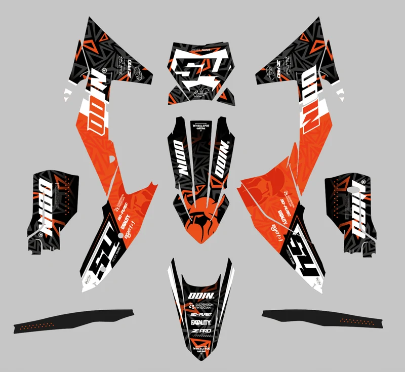 Kit Déco KTM EXC EXC-F SX SX-F 2023-2025 - Odin