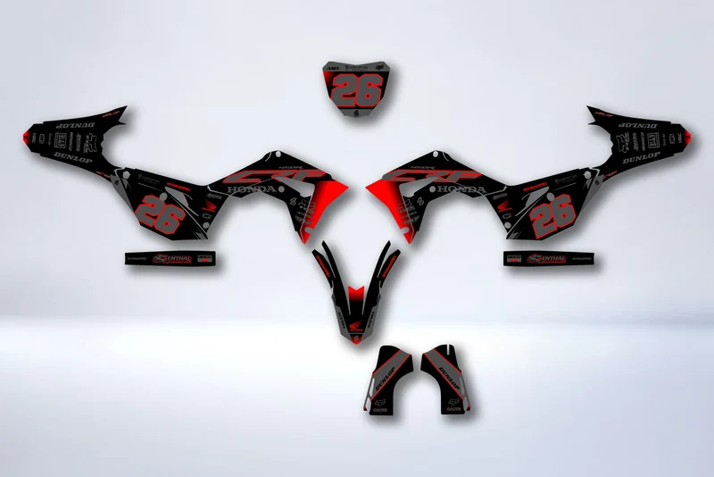 Kit déco HONDA CRF 450 2017-2020 CRF 250 2018-2021 - VOLTIX