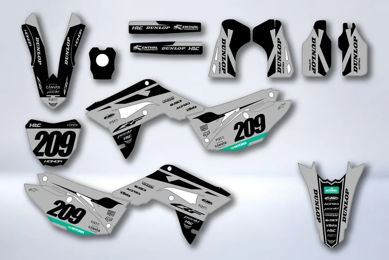 Kit déco HONDA CRF 450 2017-2020 CRF 250 2018-2021 - GRUVEX