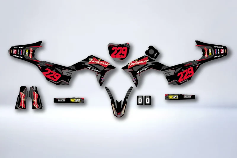 Kit déco HONDA CRF 450 2017-2020 CRF 250 2018-2021 - XELTOR