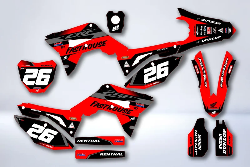 Kit déco HONDA CRF 450 2017-2020 CRF 250 2018-2021 - VOLTICA