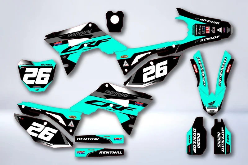 Kit déco HONDA CRF 450 2017-2020 CRF 250 2018-2021 - STRYKR