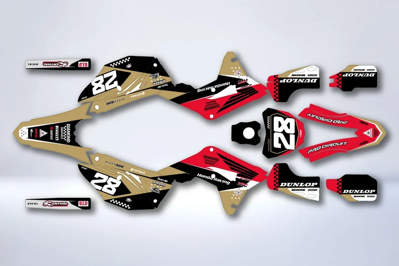 Kit déco HONDA CRF 450 2017-2020 CRF 250 2018-2021 - DRAYKO