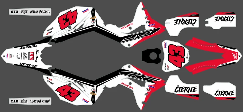 Kit déco HONDA CRF 450 2017-2020 CRF 250 2018-2021 - KRYPTIX