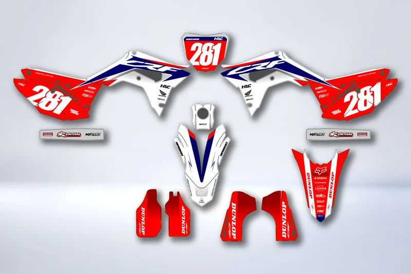 Kit déco HONDA CRF 450 2017-2020 CRF 250 2018-2021 - NITRIX