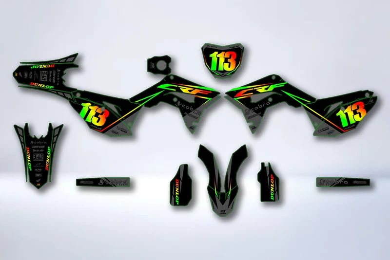 Kit déco HONDA CRF 450 2017-2020 CRF 250 2018-2021 - TORQIX
