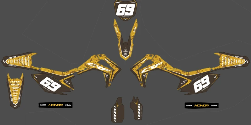 Kit déco HONDA CRF 250-450 2013-2016 - ZYNTRIX