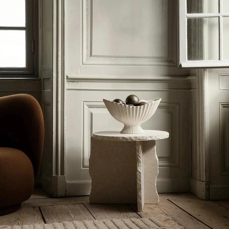 Fountain Schale mit Fuß Keramik & Glas - ferm LIVING
