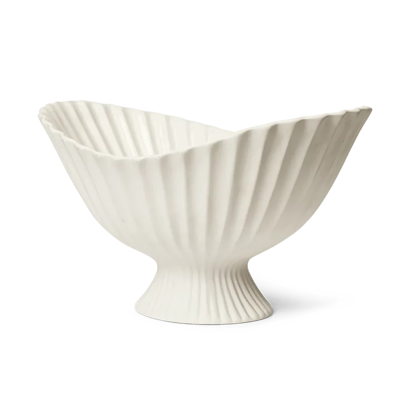 Fountain Schale mit Fuß Keramik & Glas - ferm LIVING
