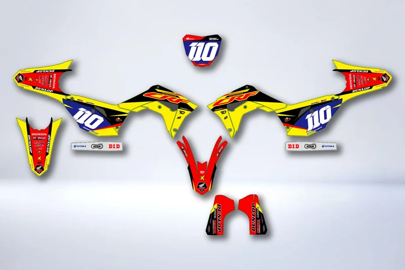 Kit déco HONDA CRF 450 2017-2020 CRF 250 2018-2021 - ZELTRIX