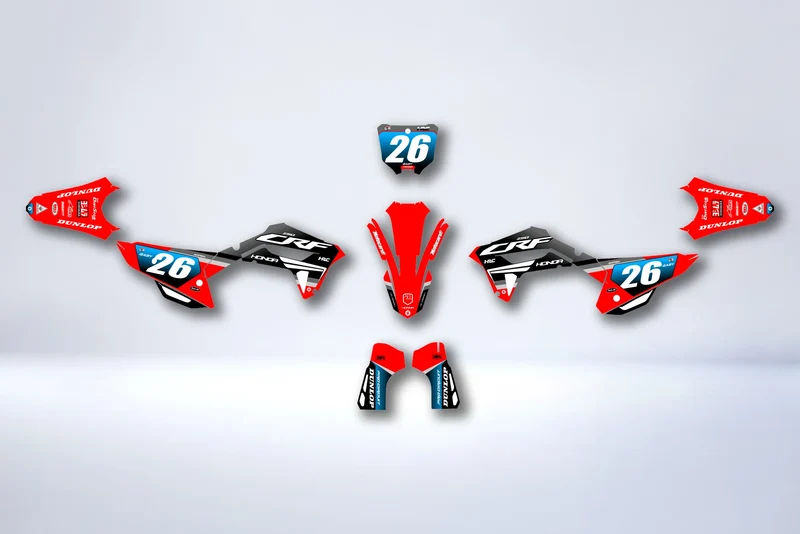 Kit déco Honda CRF 250 2022-2024 & CRF 450 2021-2024 - MUDRUSH