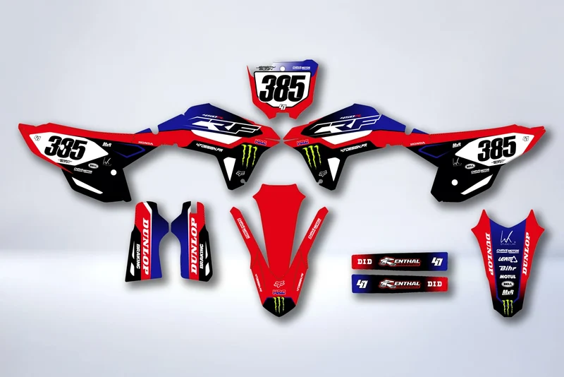 Kit déco Honda CRF 250 2022-2024 & CRF 450 2021-2024 - QUAZOR