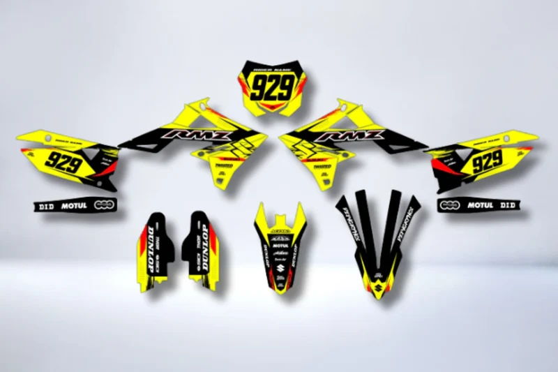 Kit déco SUZUKI RM-Z 450 2018-2025 & RM-Z 250 2019-2025 - VYPRIX