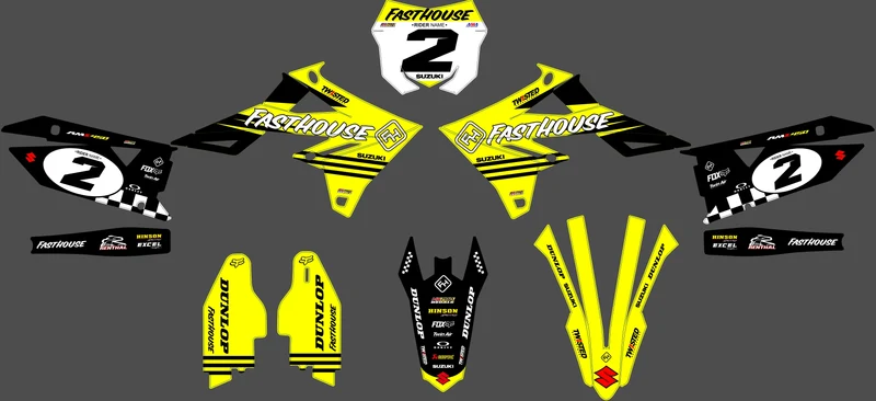 Kit déco SUZUKI RM-Z 450 2018-2025 & RM-Z 250 2019-2025 - ZENDRIX