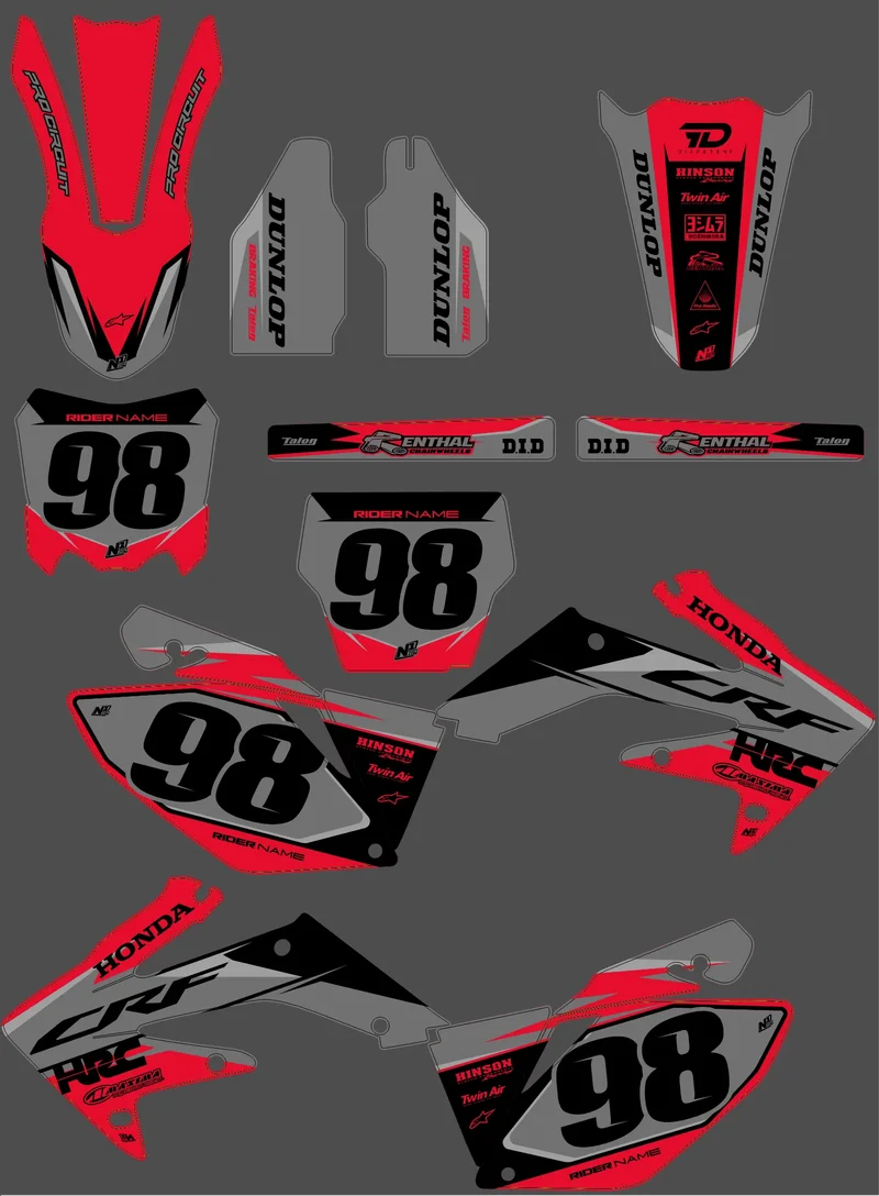 Kit déco HONDA CRF 450 2005-2008 - STRYVE