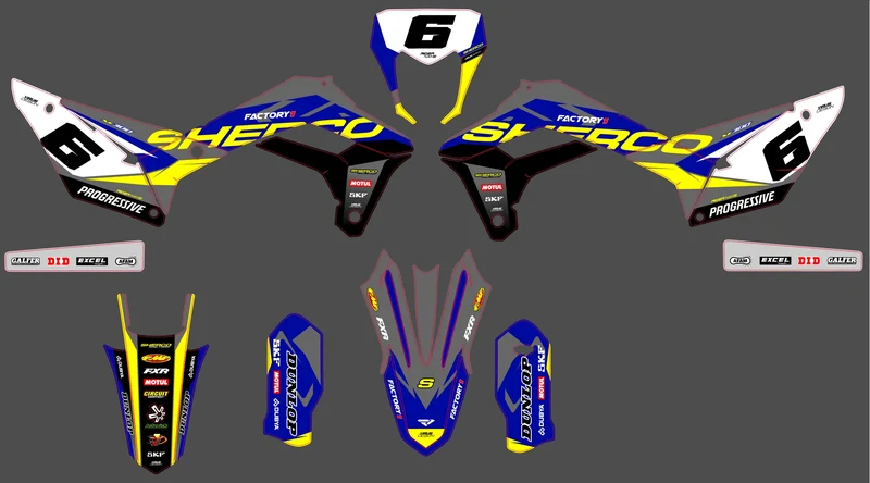 Kit déco Sherco SE SEF 2017-2024 - TORQON