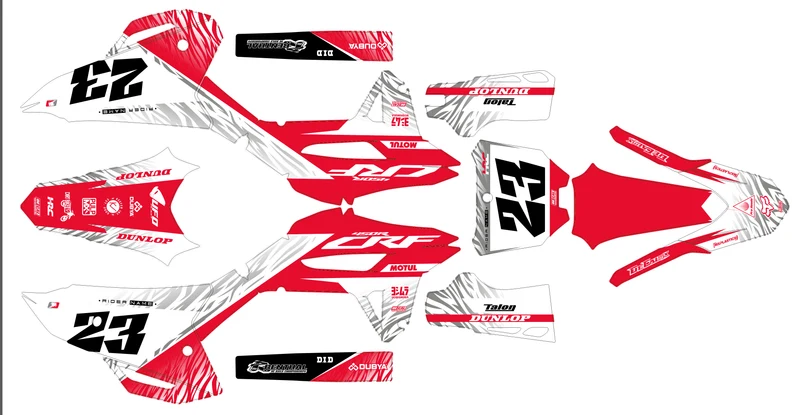 Kit déco Honda CRF 250 2022-2024 & CRF 450 2021-2024 - VULTRIX