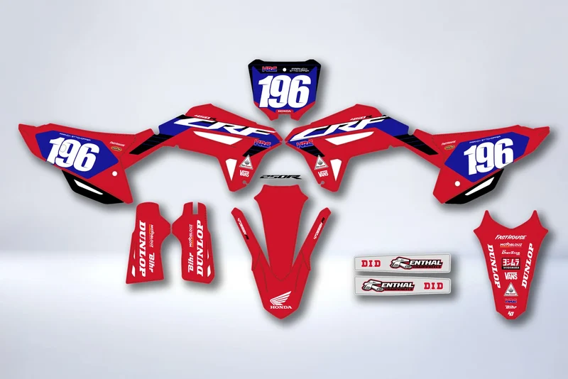 Kit déco Honda CRF 250 2022-2024 & CRF 450 2021-2024 - DRAXON