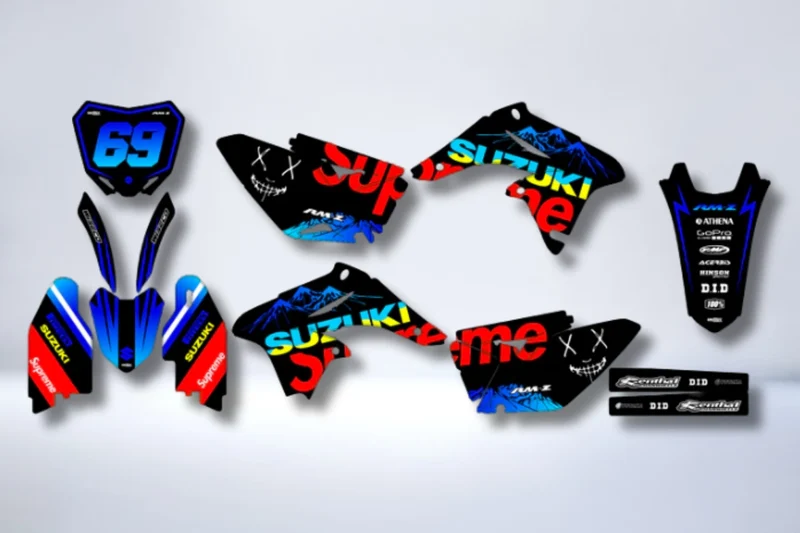 Kit déco SUZUKI RMZ 250 2010-2018 - GRYNDAX
