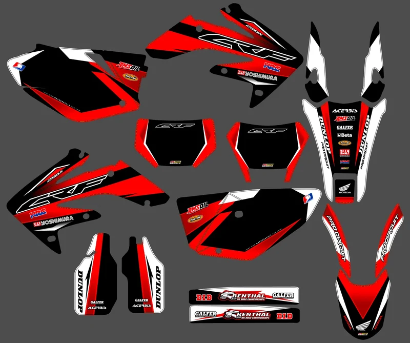 Kit déco HONDA CRF 450 2005-2008 - VULTIX