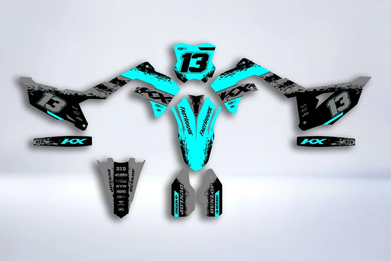 Kit Déco Kawasaki KXF 250 2021-2024 & KXF 450 2019-2023 - Fluxora