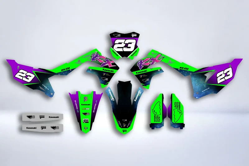 Kit Déco Kawasaki KXF 250 2021-2024 & KXF 450 2019-2023 - VEXTRIX