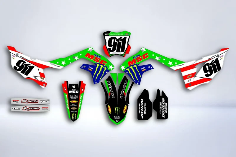 Kit Déco Kawasaki KXF 250 2021-2024 & KXF 450 2019-2023 - Strivox