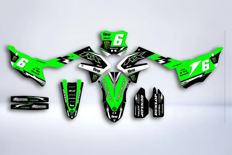 Kit Déco Kawasaki KXF 250 2021-2024 & KXF 450 2019-2023 - Vyxion