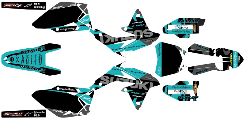 Kit déco SUZUKI RMZ 450 2008-2017 - AXORION