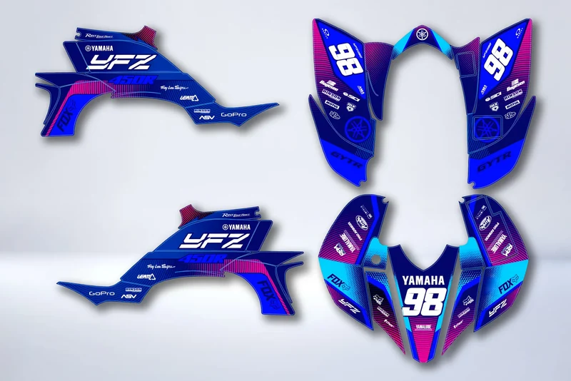 Kit déco Yamaha YFZ 450 R RAPTOR 2004-2008 - VELTRIX