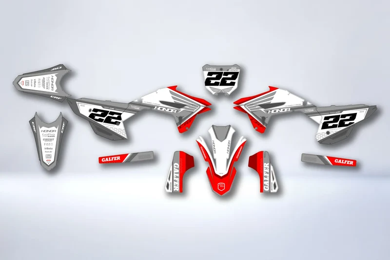 Kit déco Honda CRF 250 2022-2024 & CRF 450 2021-2024 - KRONIX