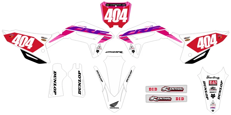 Kit déco Honda CRF 250 2022-2024 & CRF 450 2021-2024 - IGNITUS