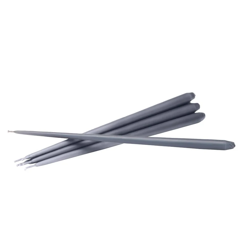Kerzen im 6er Set Ø 1,3 cm - Stoff Nagel