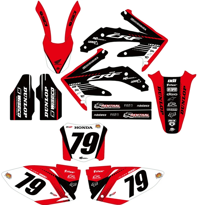 Kit déco HONDA CRF 450 2005-2008 - PULZION
