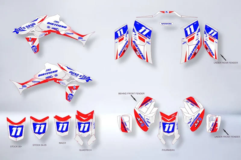 Kit déco HONDA TRX 450 450R 450ER - NITRIX