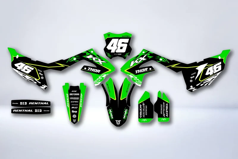 Kit Déco Kawasaki KXF 250 2021-2024 & KXF 450 2019-2023 - Zystrix
