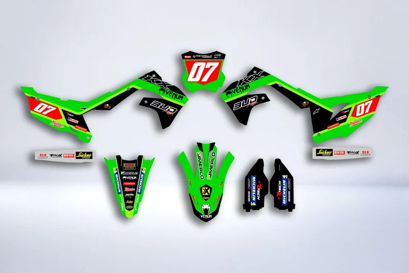 Kit Déco Kawasaki KXF 250 2021-2024 & KXF 450 2019-2023 - Vantrox