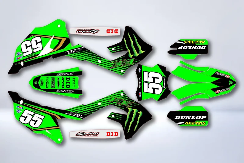 Kit Déco Kawasaki KXF 250 2021-2024 & KXF 450 2019-2023 - Zyronix