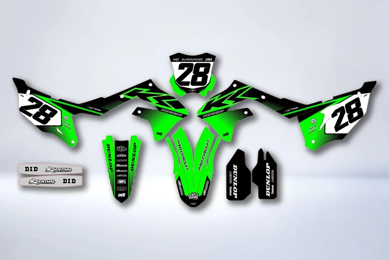 Kit Déco Kawasaki KXF 250 2021-2024 & KXF 450 2019-2023 - Voltrix