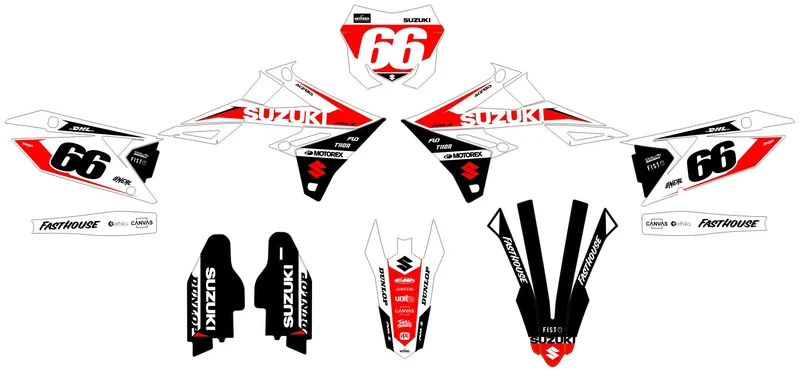 Kit déco SUZUKI RM-Z 450 2018-2025 & RM-Z 250 2019-2025 - NITRIX