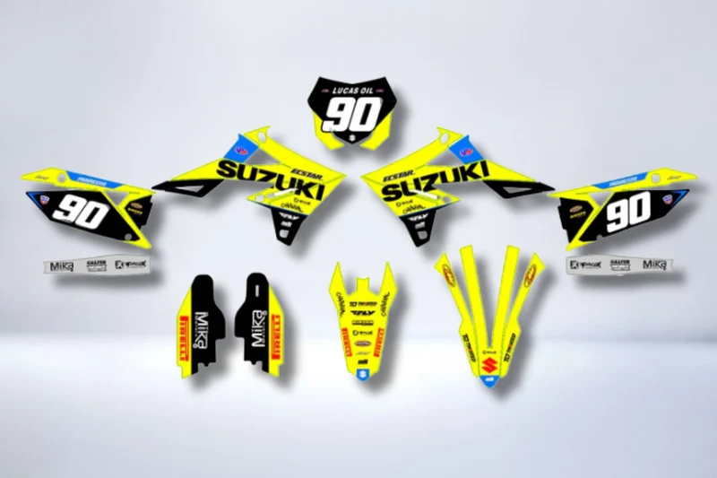 Kit déco SUZUKI RM-Z 450 2018-2025 & RM-Z 250 2019-2025 - DRAXIS