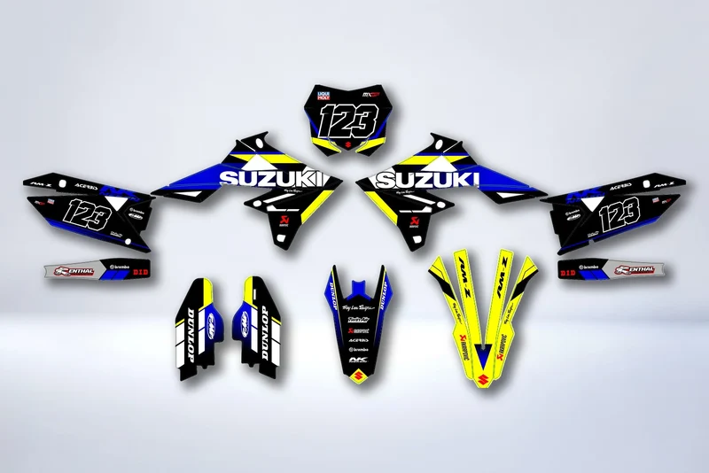 Kit déco SUZUKI RM-Z 450 2018-2025 & RM-Z 250 2019-2025 - TRAXON