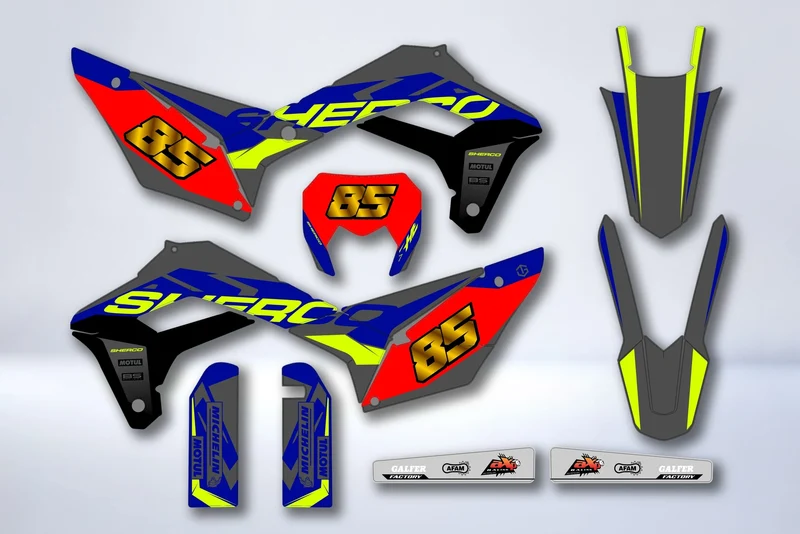 Kit déco Sherco SE SEF 2017-2024 - STRYKA