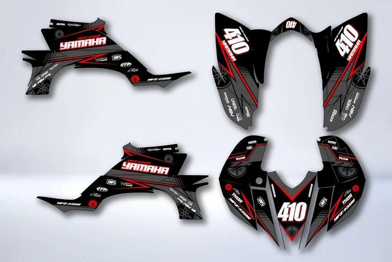 Kit déco Yamaha YFZ 450 R RAPTOR 2004-2008 - EVOXIS