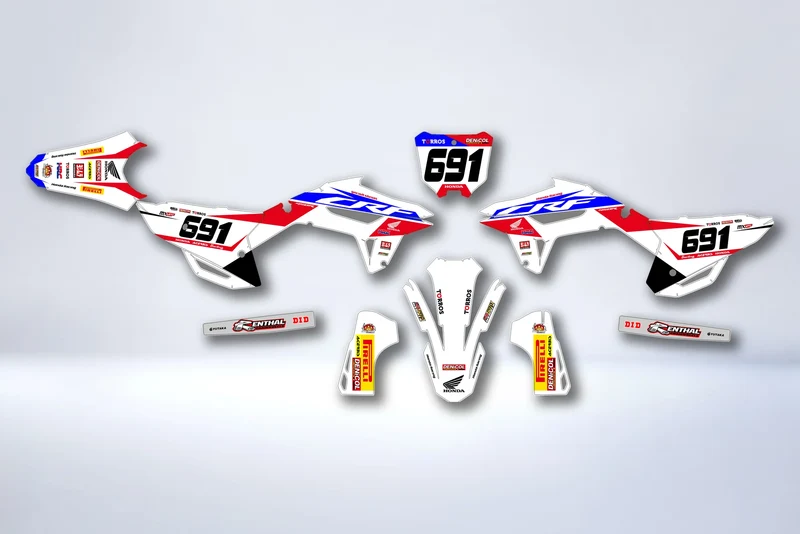 Kit déco Honda CRF 250 2022-2024 & CRF 450 2021-2024 - ZOLTRIX